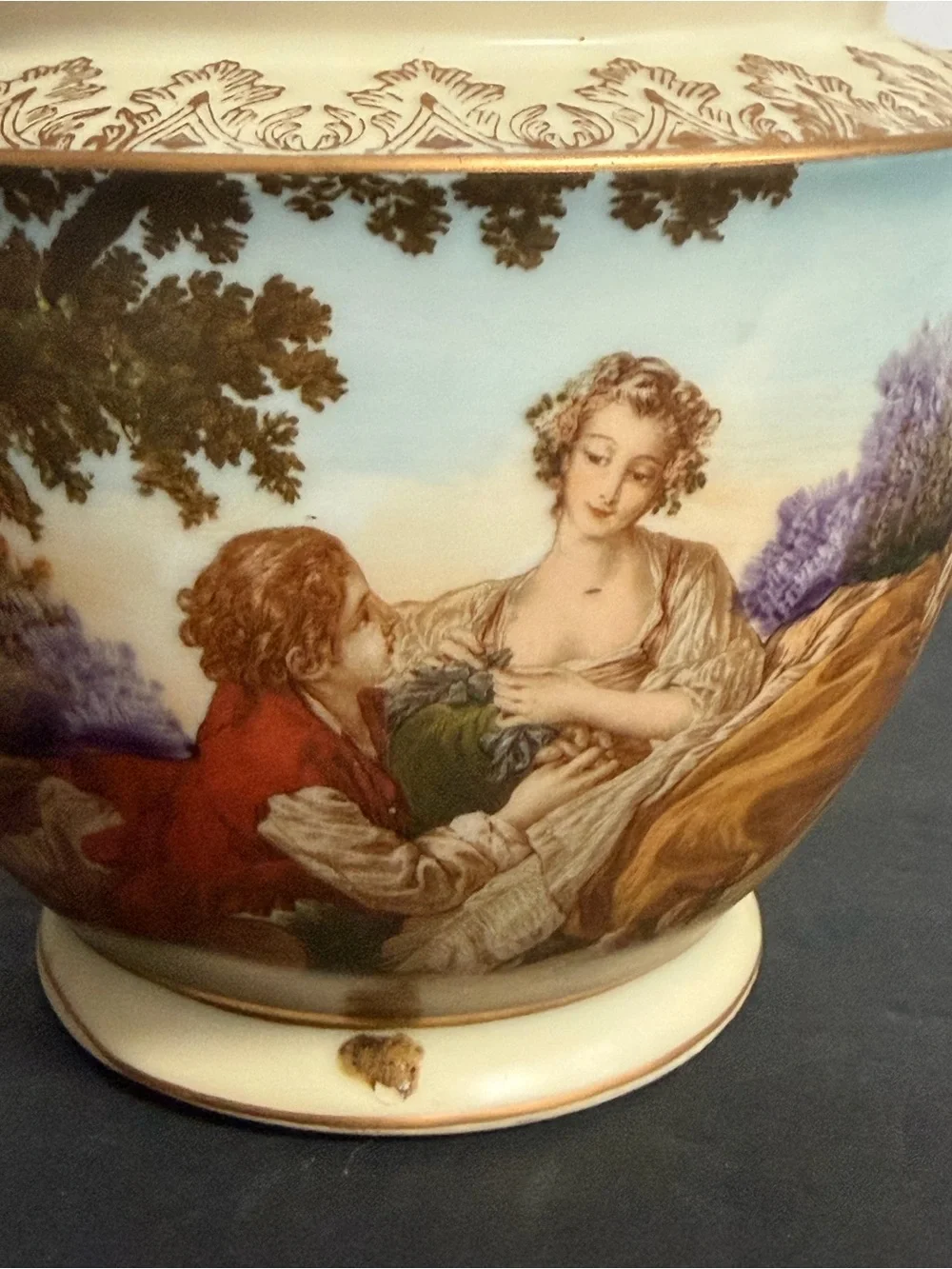 Rare Ardalt Victorian Musical Teapot 8x10” Vintage Japan